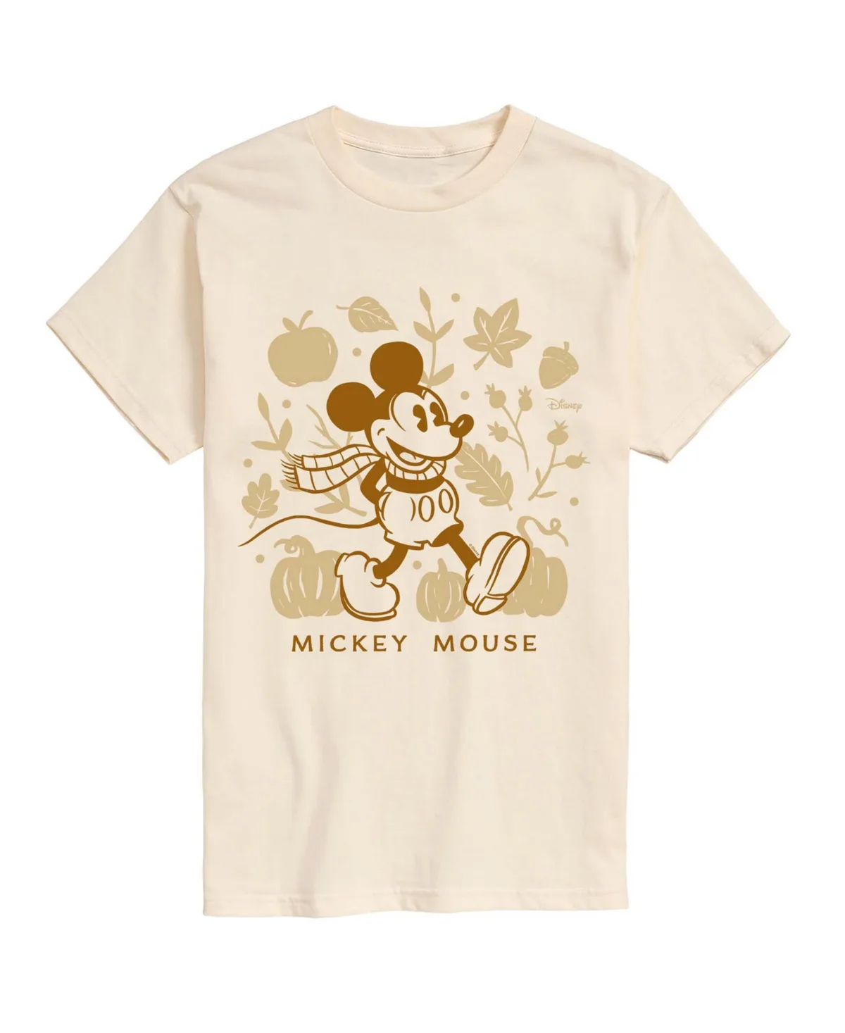 Mickey Mouse Fall Icons Graphic Crew Neck T-Shirt by Airwaves