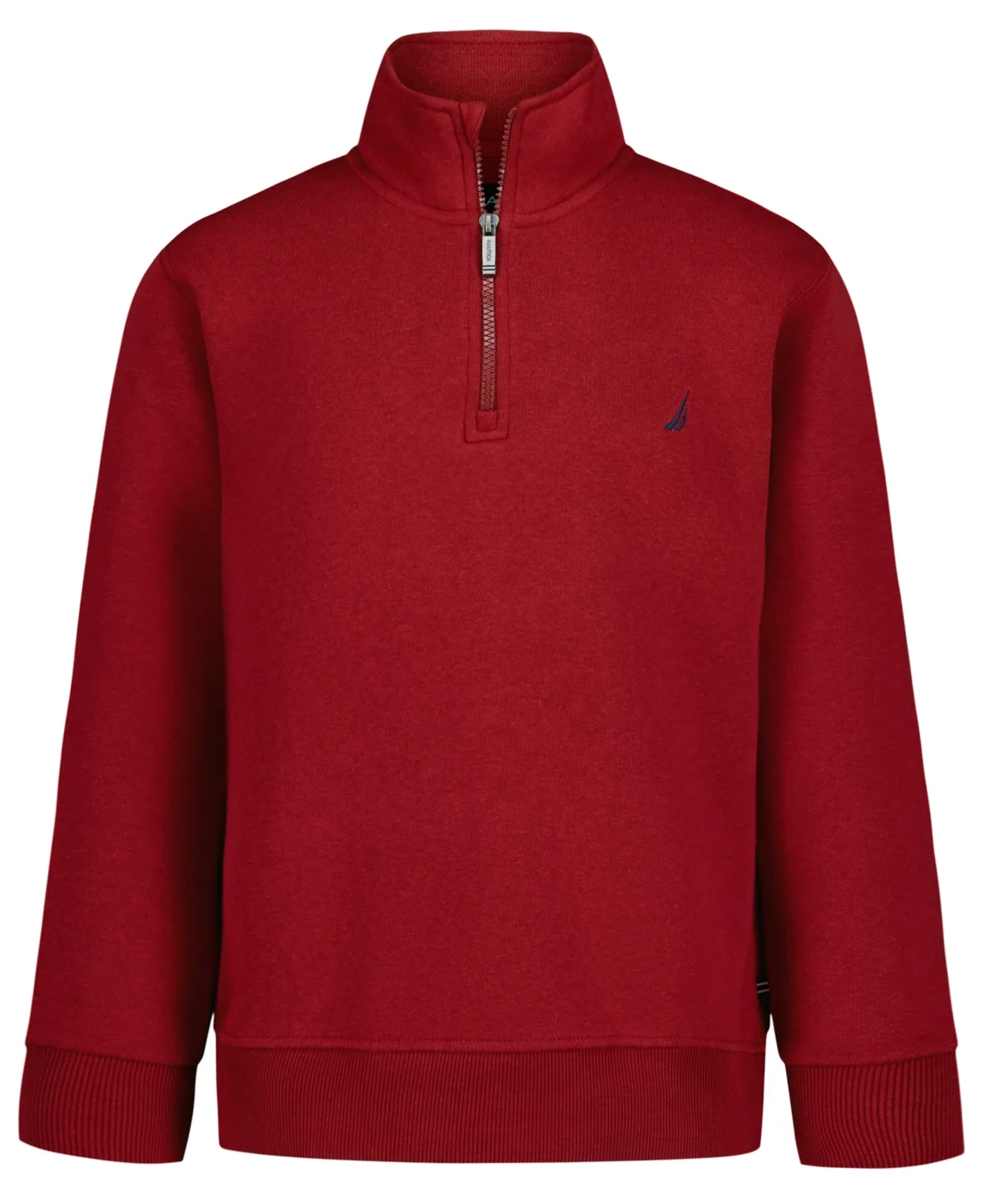 Solid Quarter-Zip Mock Neck Sweatshirt by Nautica