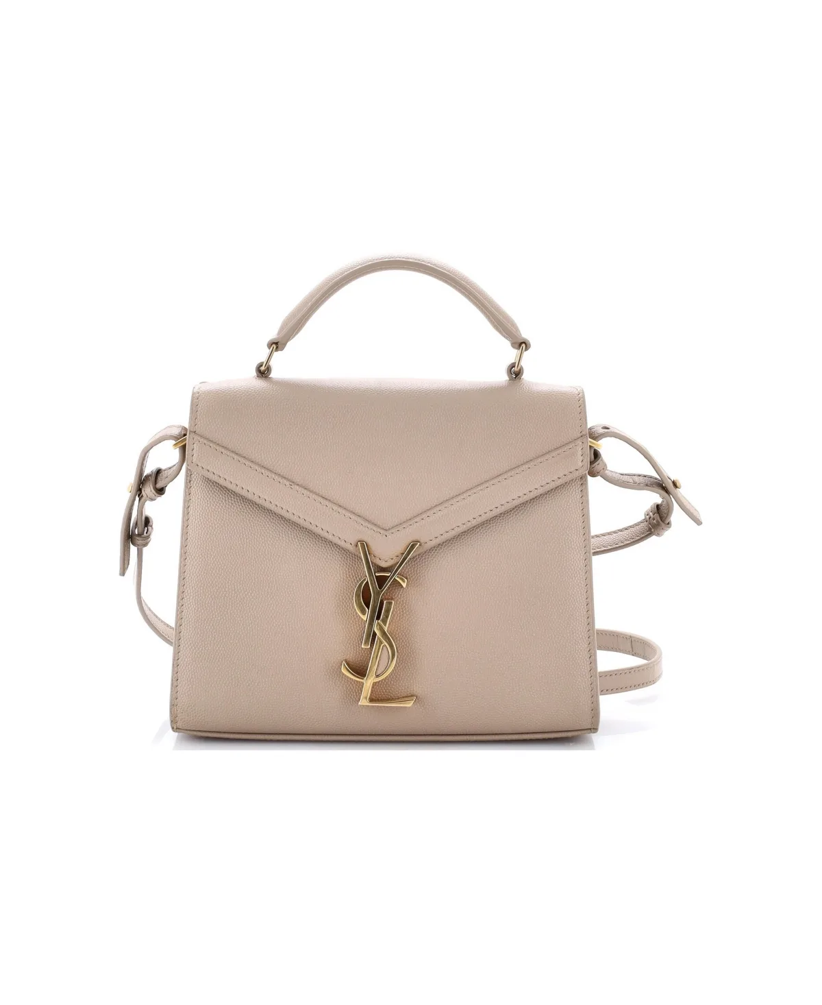 Pre-Owned Saint Laurent Mini Cassandra Top Handle Bag Leather by Saint Laurent