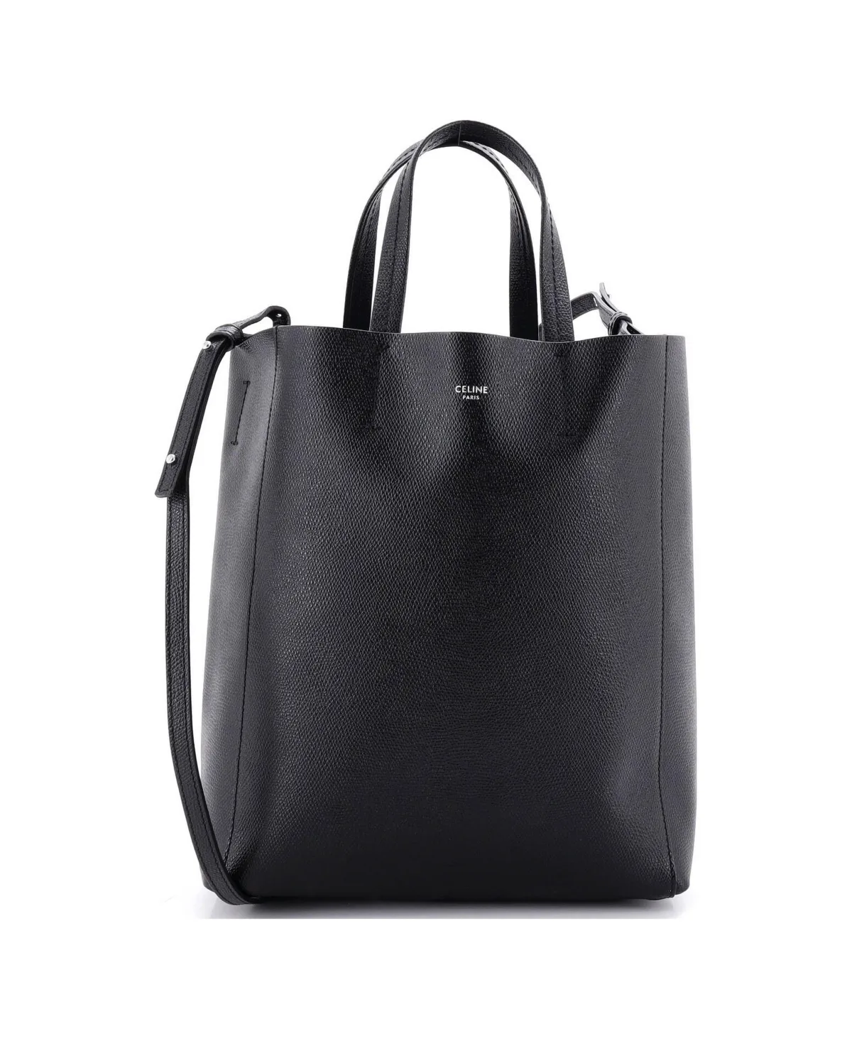 Pre-Owned Celine Small Vertical Cabas Tote Grained Calfskin by Celine