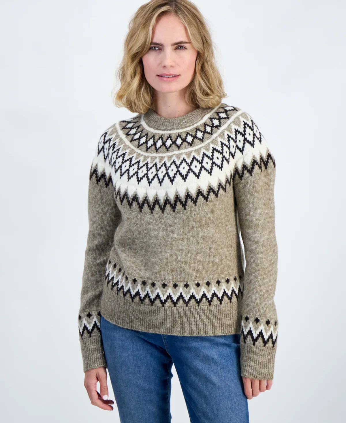 Fair Isle Crewneck Sweater