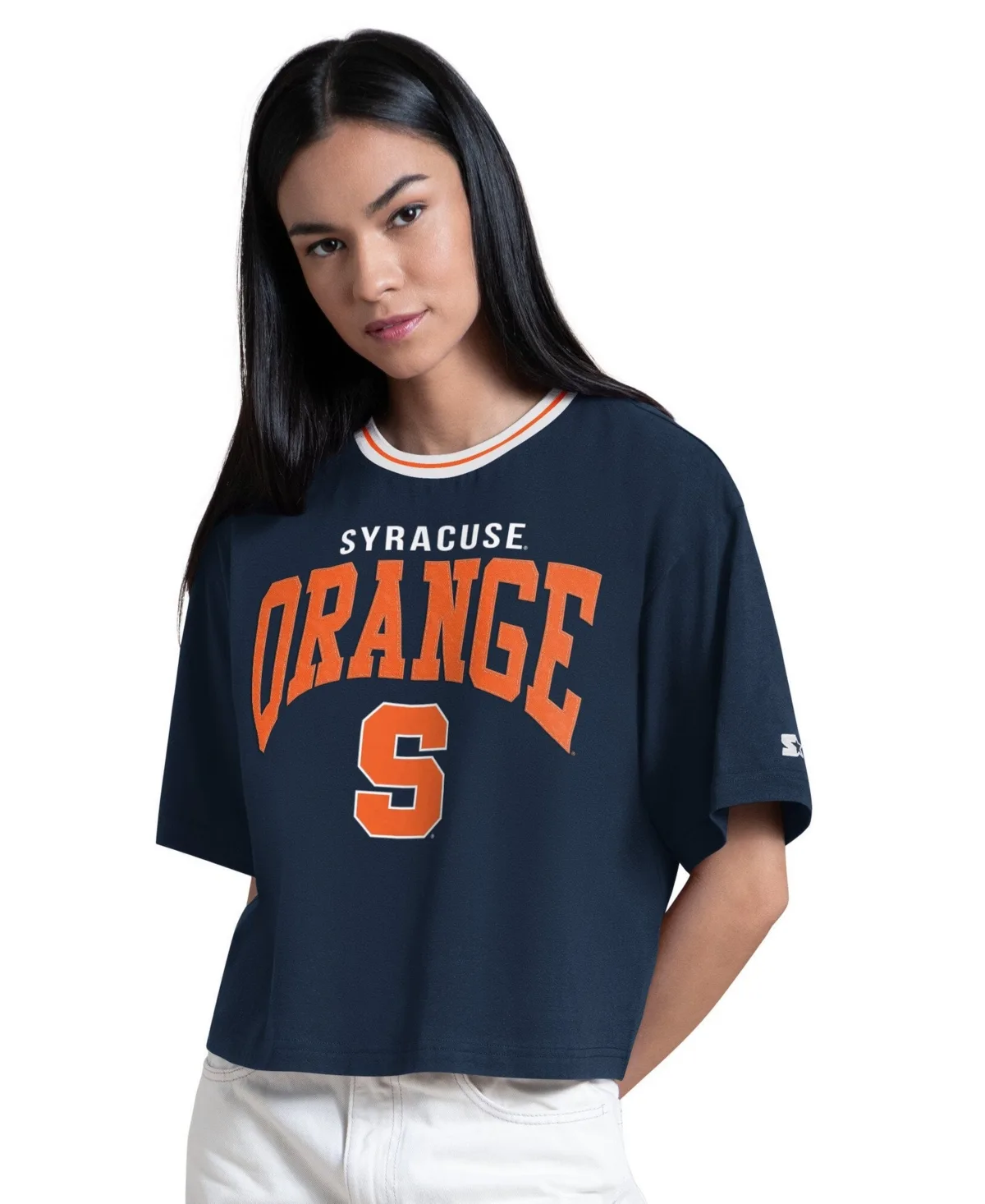 Syracuse Orange Ace Cropped T-Shirt by Starter