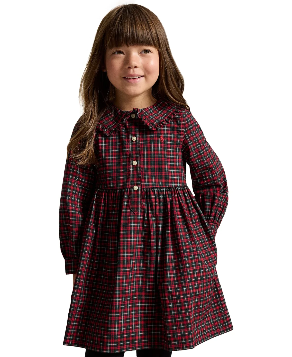 Plaid Cotton Poplin Shirt Dress by Polo Ralph Lauren