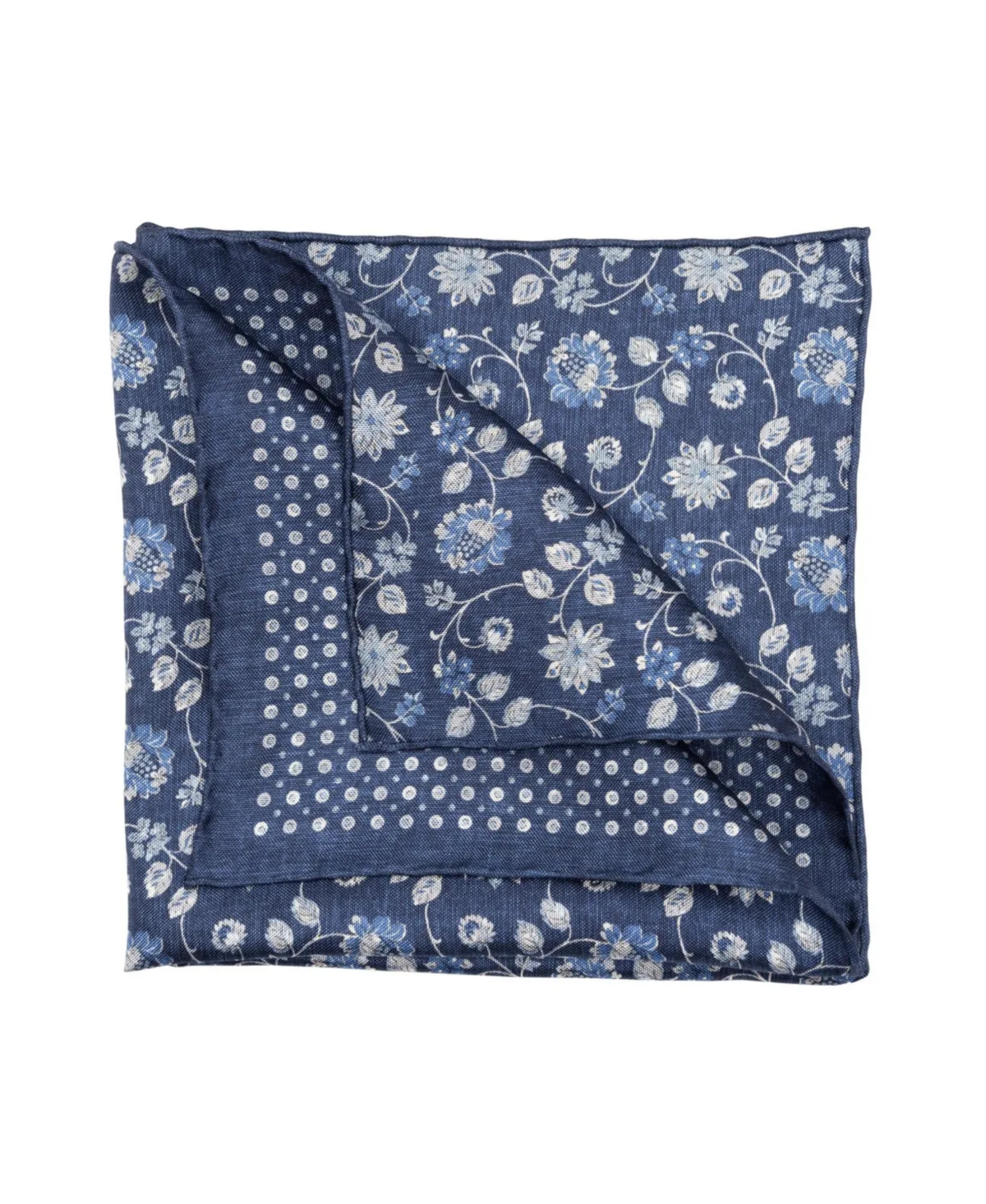 Nunzio Double Sided Silk Pocket Square by Elizabetta
