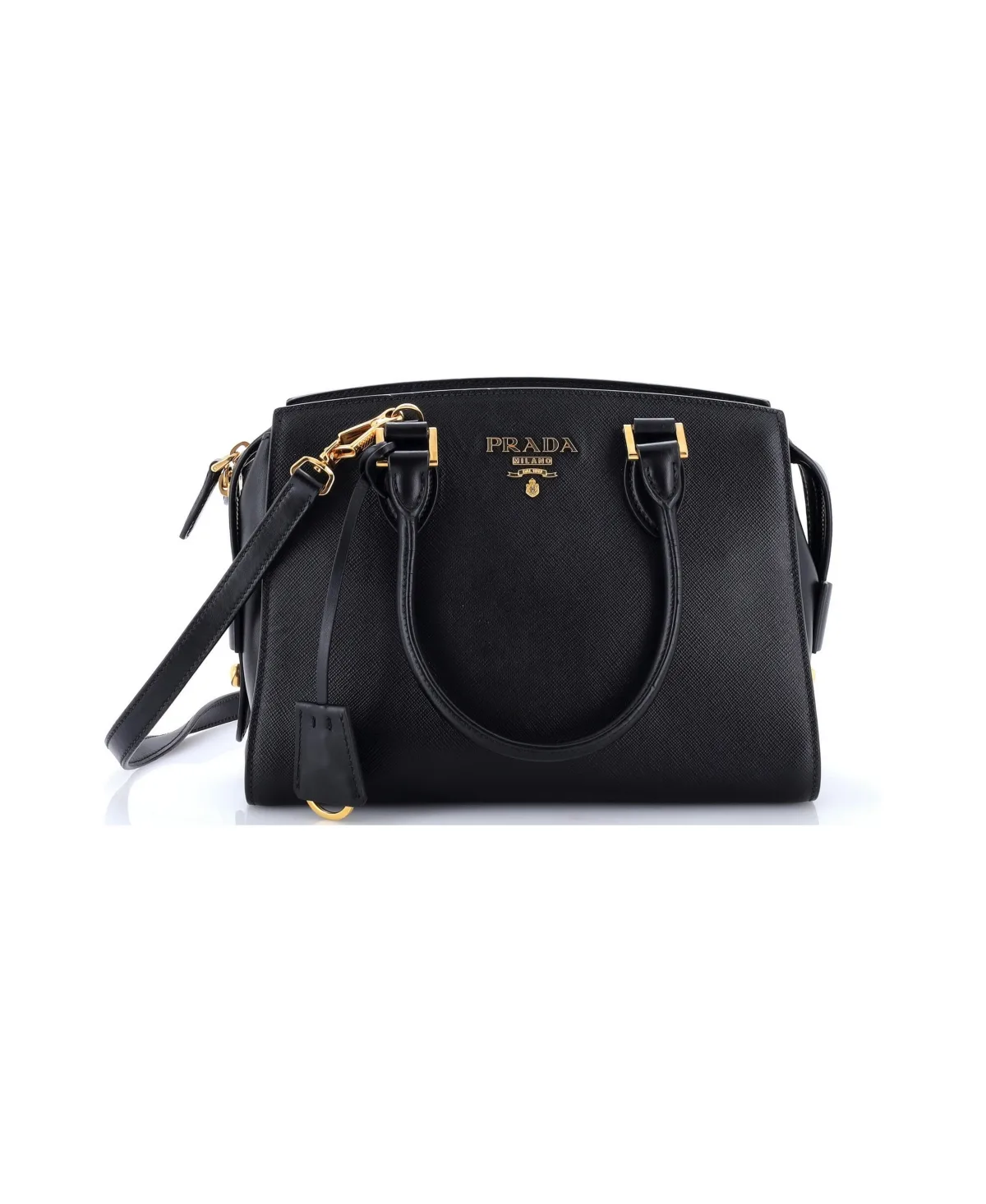 Pre-Owned Prada Small Convertible Open Tote Saffiano Leather by Prada