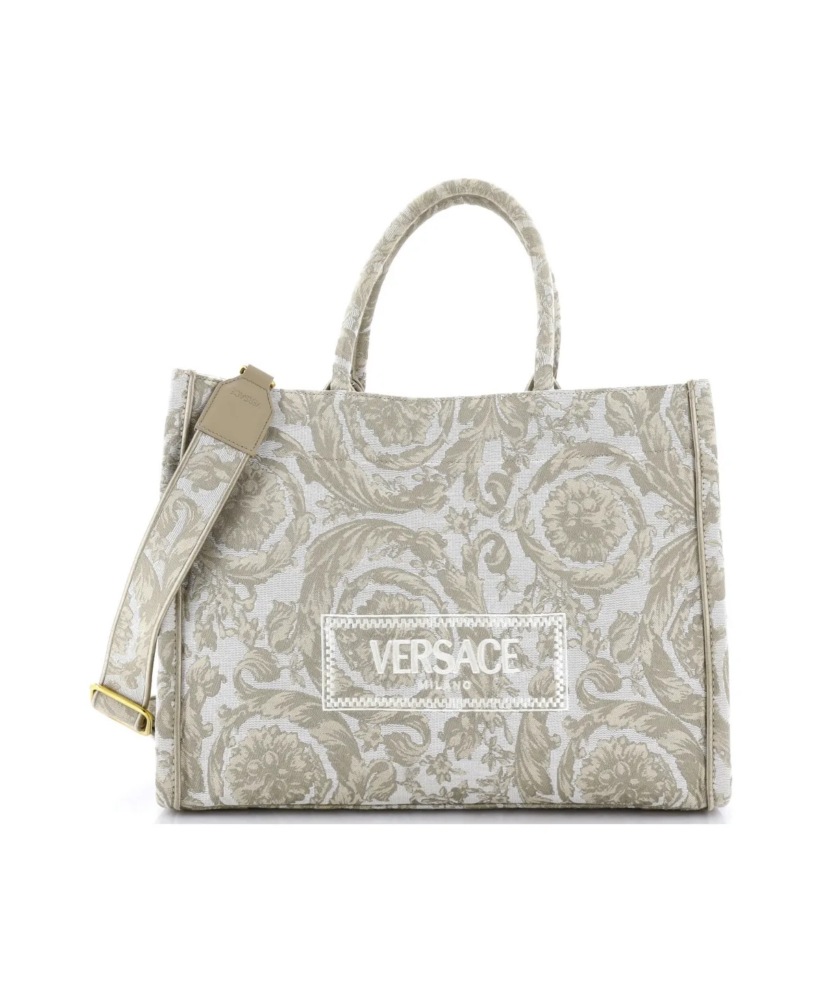 Pre-Owned Versace Medium Athena Convertible Tote Barocco Jacquard by Versace