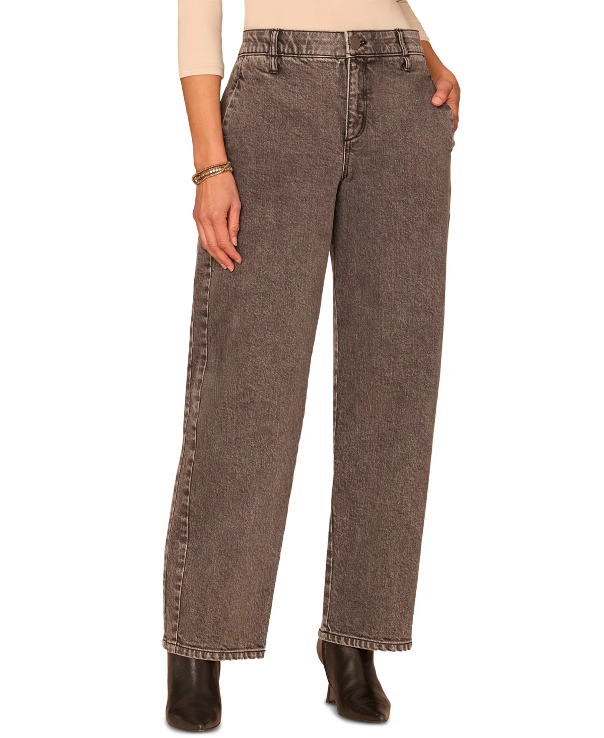 Absolution High-Waist Barrel-Leg Jeans by Democracy