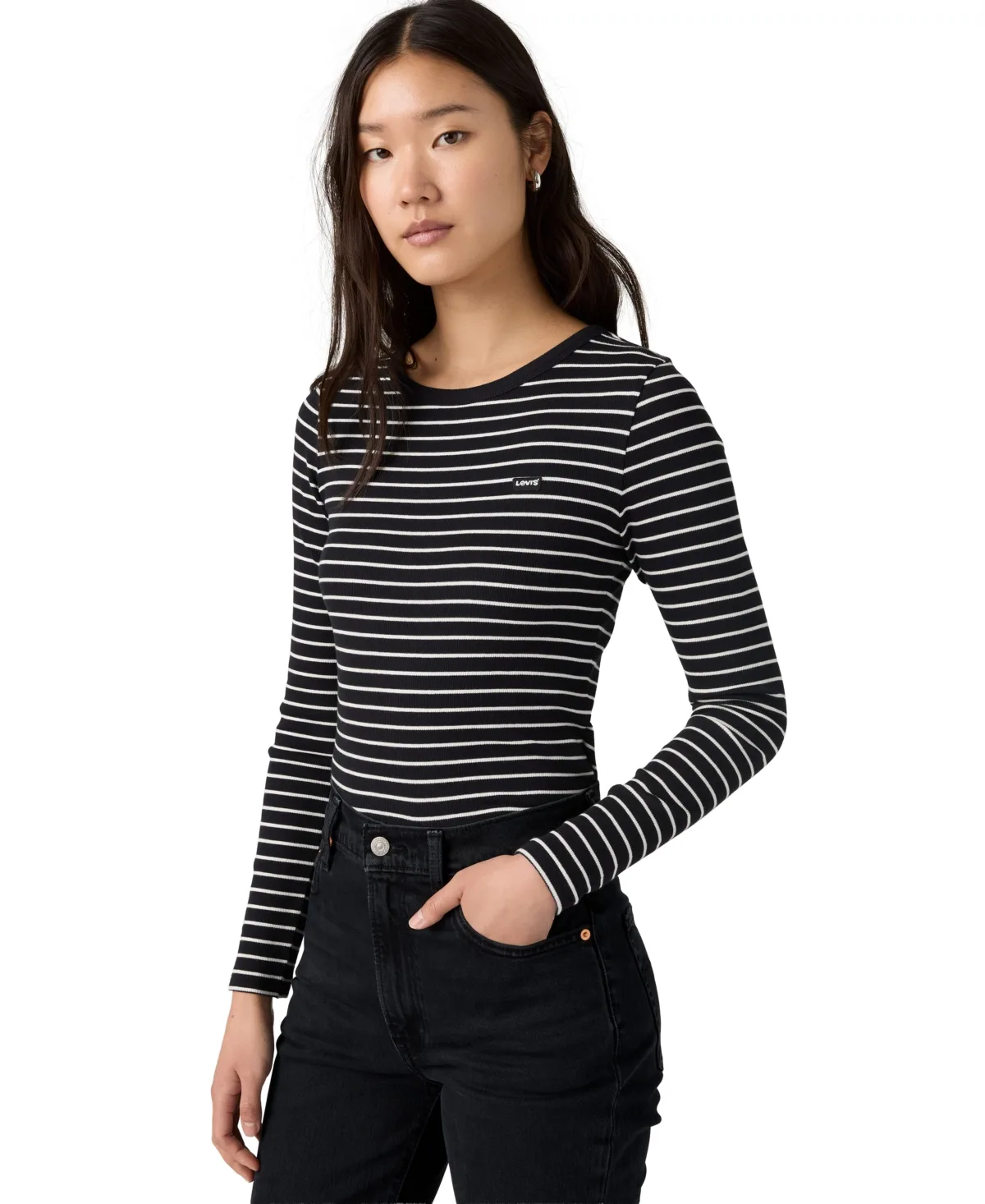 Hayes Clara Strip Long Sleeve Top by Levi's