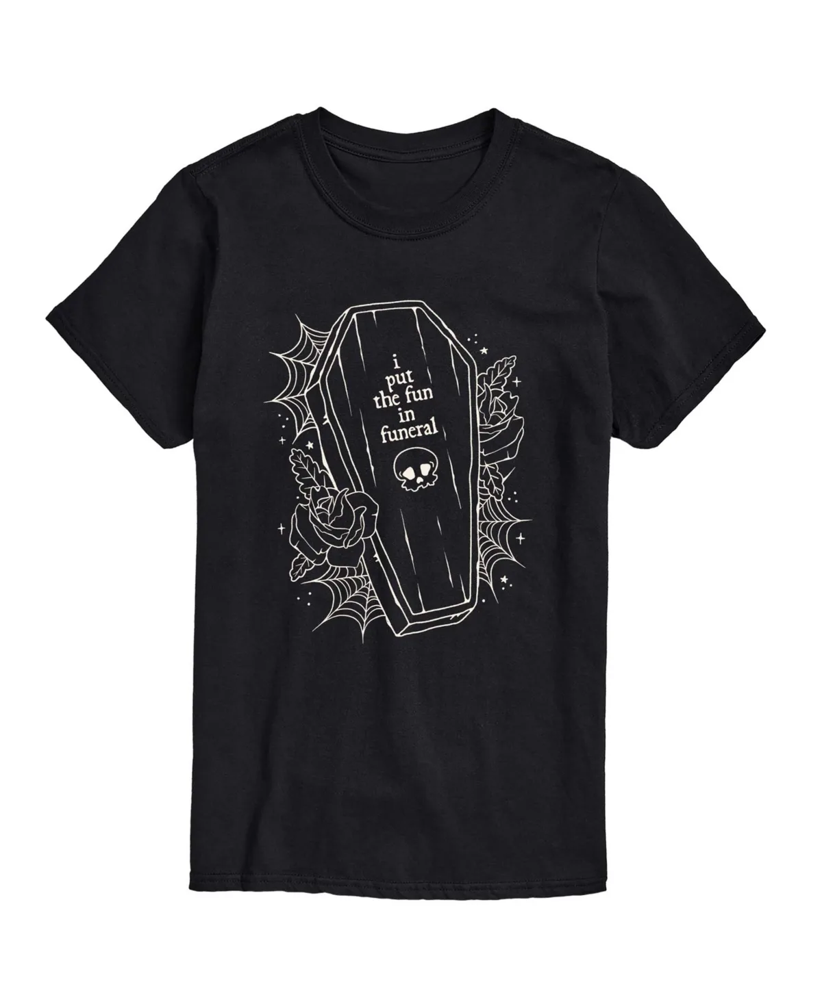 Fun in Funeral Coffin Halloween Graphic T-Shirt