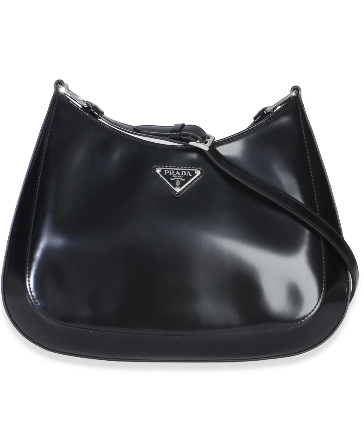 Pre-Owned Prada Spazzolato Large Cleo Shoulder Bag by Prada