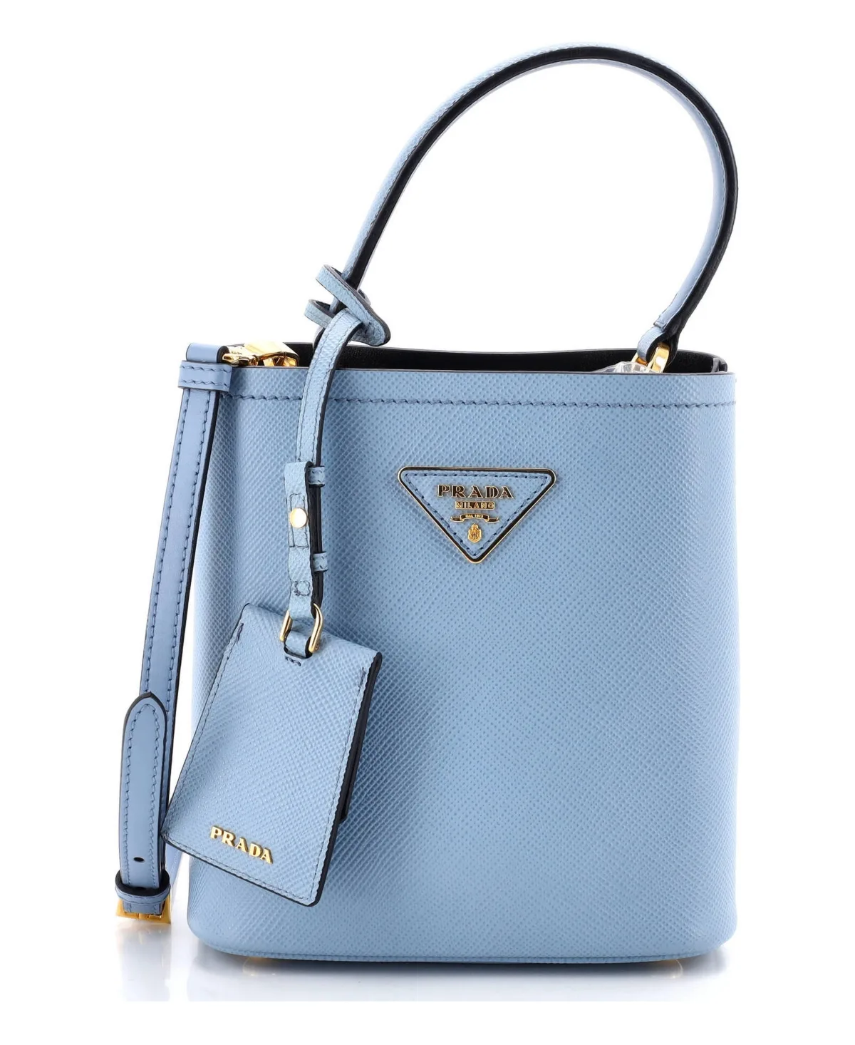 Pre-Owned Prada Small Panier Bucket Bag Saffiano Leather by Prada
