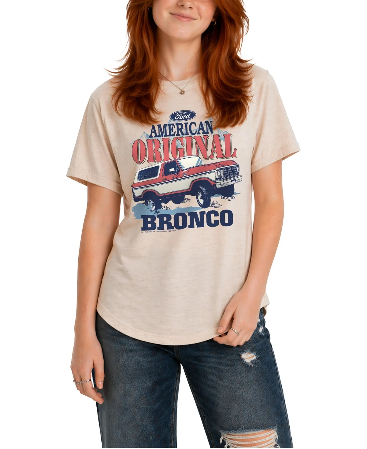 Ford American Original Bronco Relaxed Fit T-Shirt by Ford
