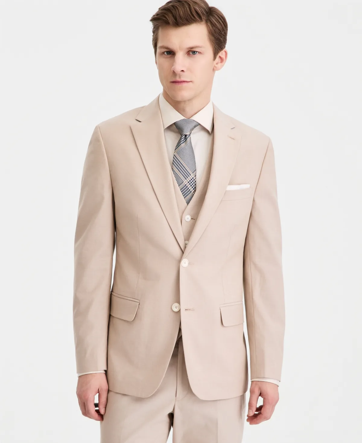 Modern-Fit Th Flex Stretch Chambray Suit Separates Jacket by Tommy Hilfiger