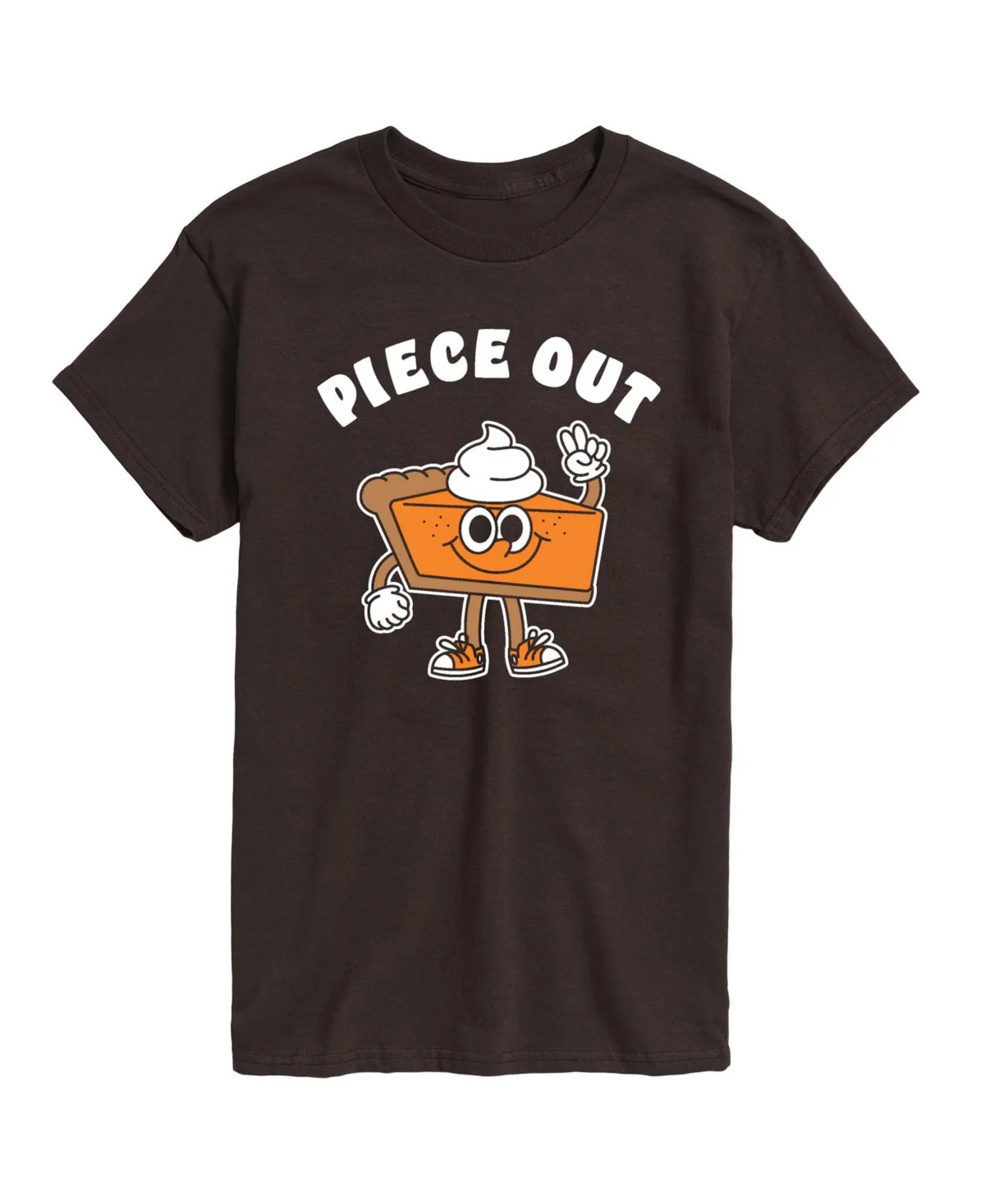 Piece Out Pumpkin Pie Graphic Crewneck T-Shirt