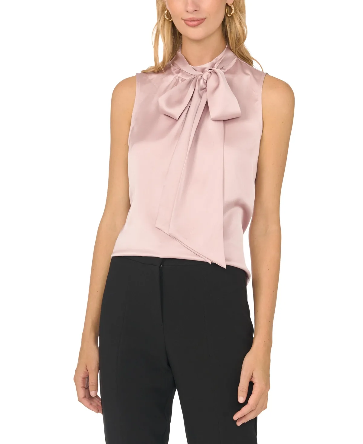 Sleeveless Bow Shell Blouse by Vince Camuto