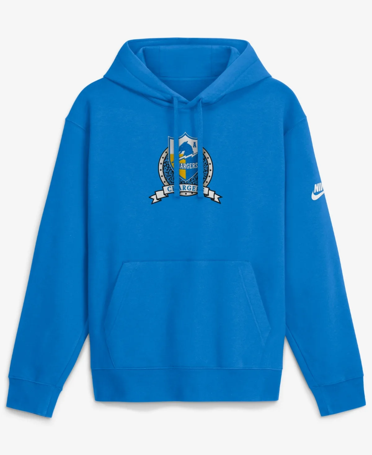 Los Angeles Chargers Short Pass Rewind Club Fleece Hoodie by Nike