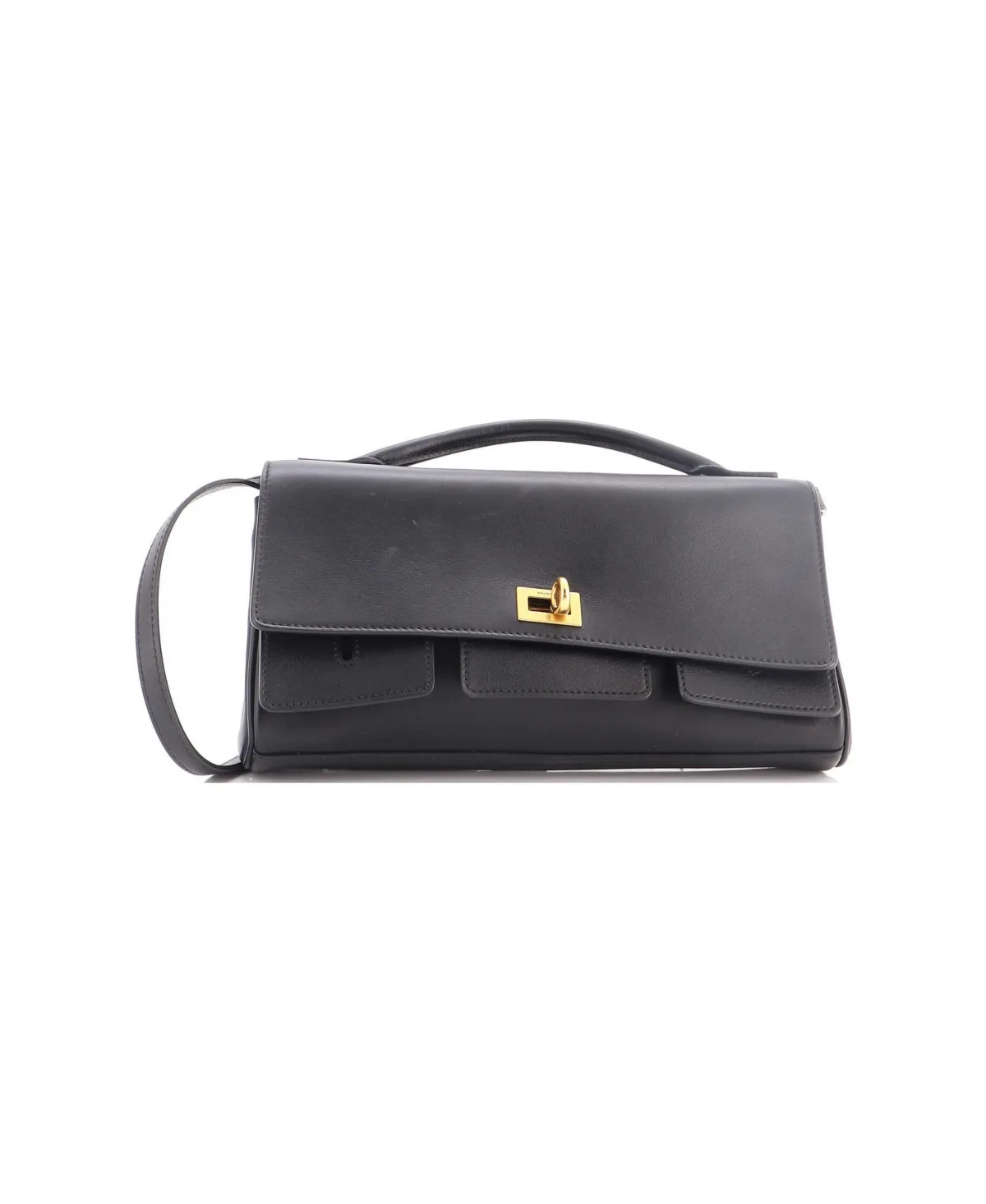 Pre-Owned Balenciaga Bel Air Top Handle Flap Leather by Balenciaga