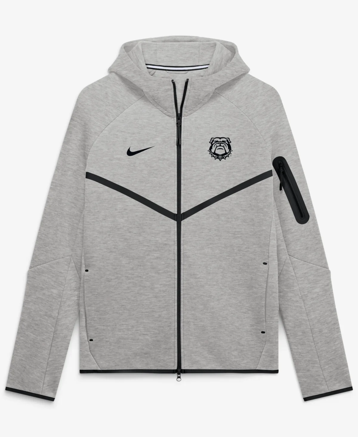 Georgia Bulldogs Tech Fleece Raglan Full-Zip Windrunner Hoodie by Nike