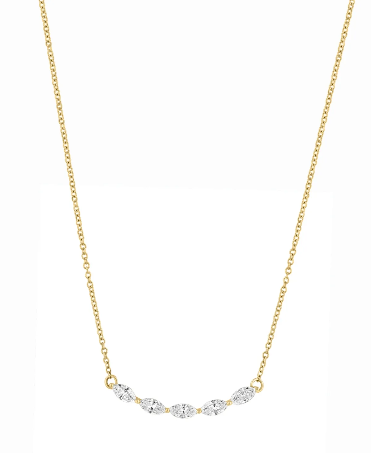 Lab Grown Diamond Pendant Necklace (3/8 ct. t.w.) in 14K Yellow Gold by Effy Collection