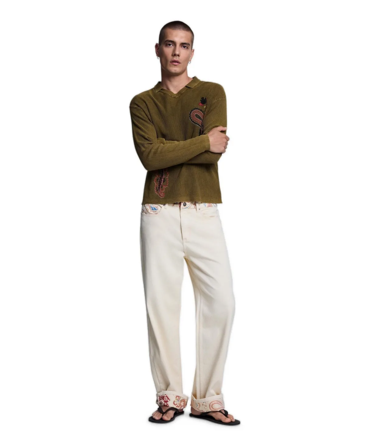 Paisley Trousers 100% Cotton by Desigual
