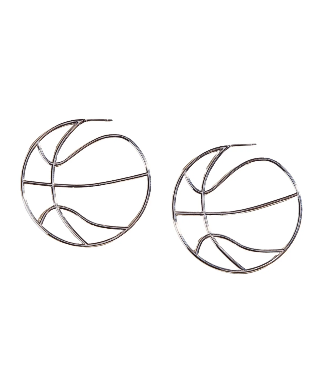 Basketball Hoop Earrings by Nickel & Suede