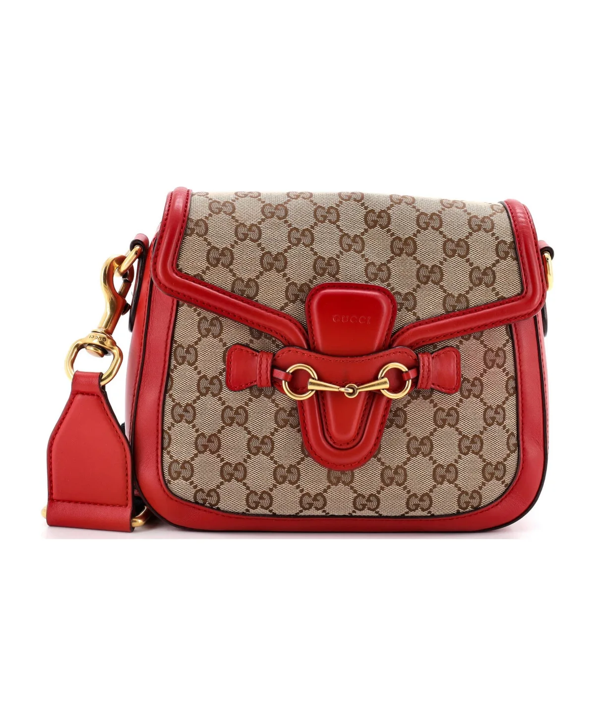 Pre-Owned Medium Lady Web Shoulder Bag Gg Canvas by Gucci