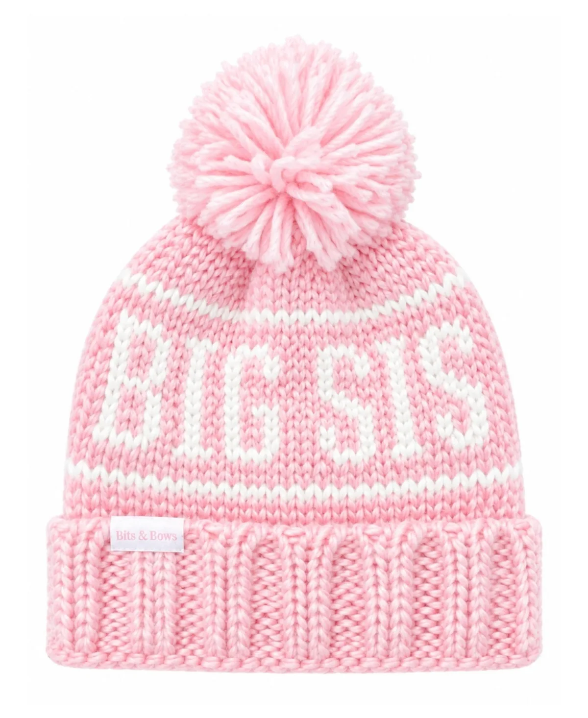 Big Sis Pom Pom Bobble Hat by Bits & Bows