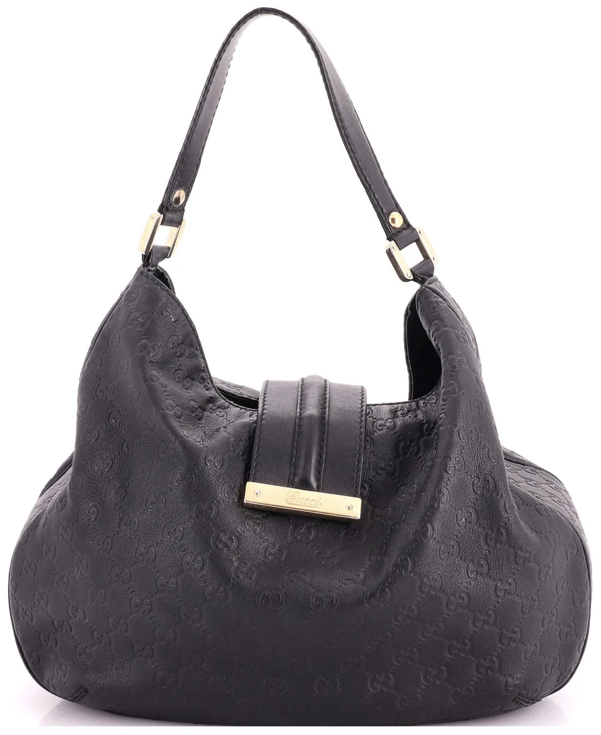 Pre-Owned Medium New Ladies Web Hobo Guccissima Leather