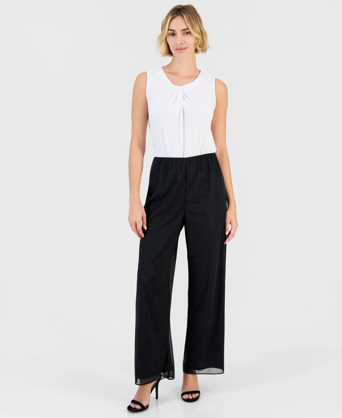 High-Rise Straight-Leg Pull-On Pants by Alex Evenings