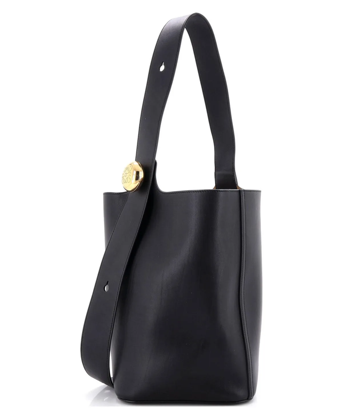 Pre-Owned Loewe Medium Pebble Bucket Bag Leather by LOEWE