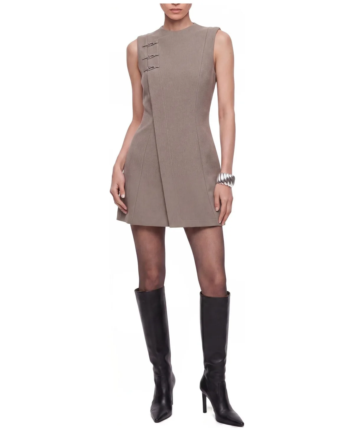 A-Line Mini Asymmetric Dress by Nocturne