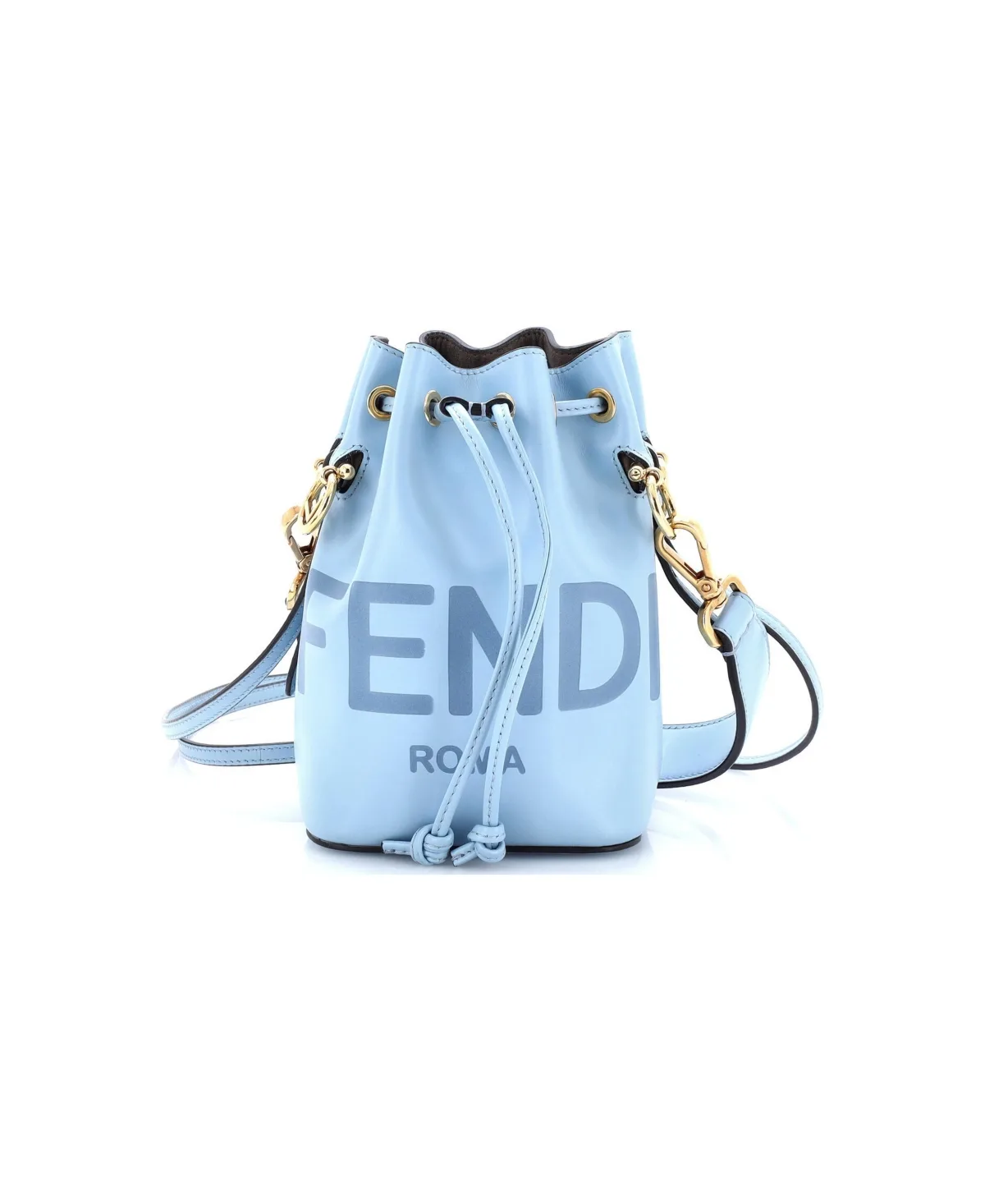 Pre-Owned Fendi Mini Logo Mon Tresor Bucket Bag Leather by FENDI