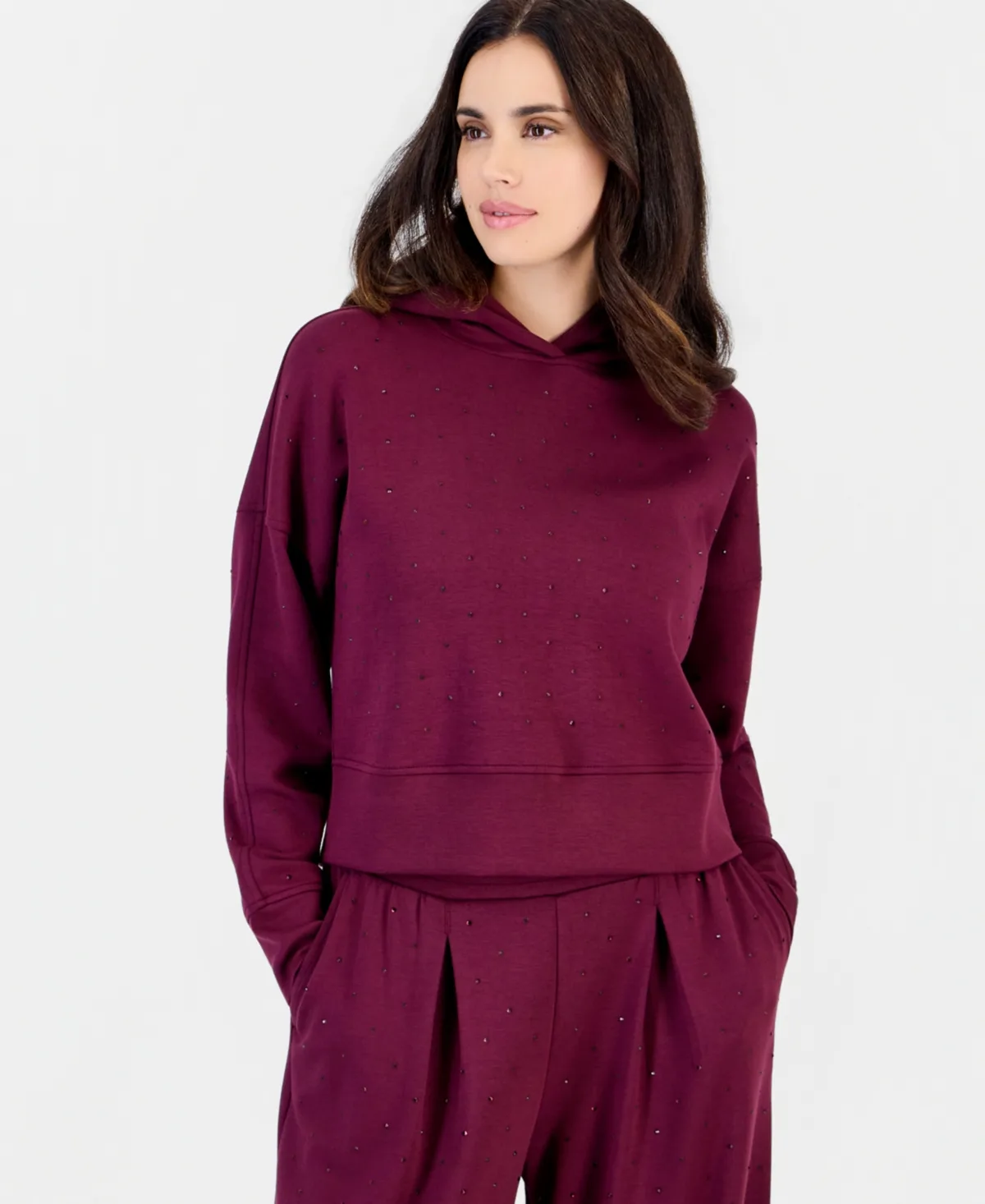 Shine Embellished Hoodie by INC International Concepts