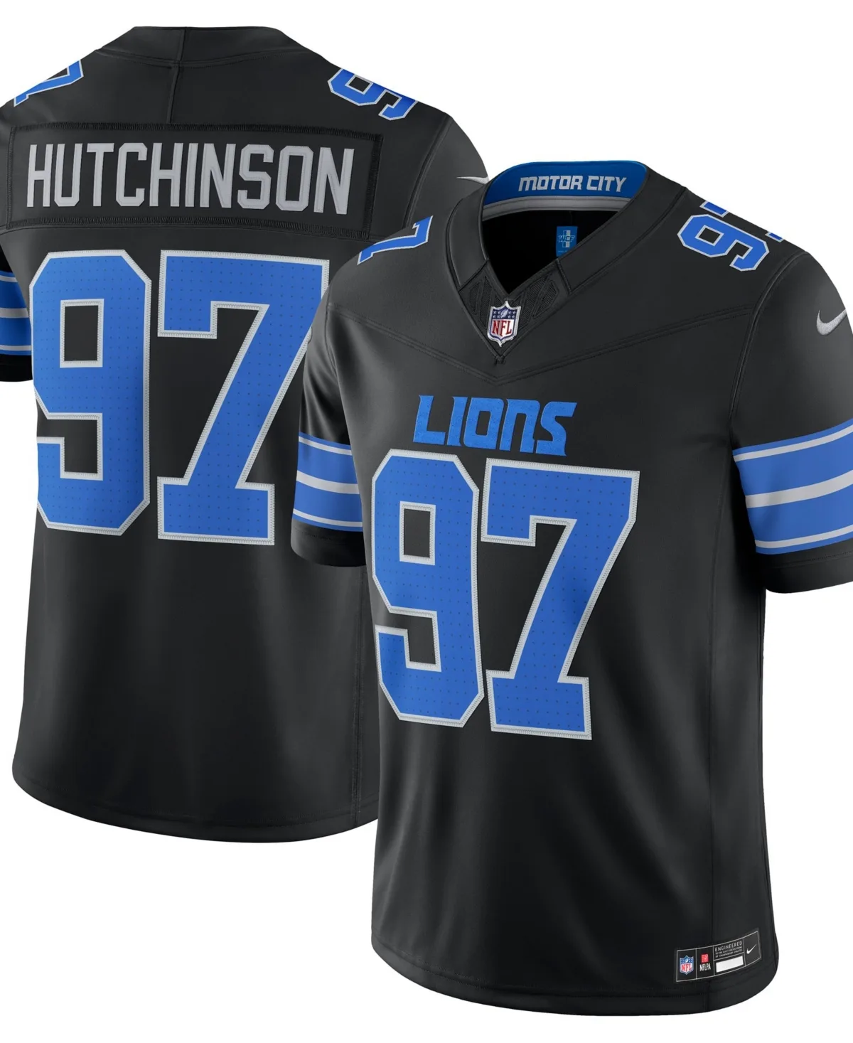 Aidan Hutchinson Detroit Lions Alternate Vapor F.U.S.E. Stitched Limited Jersey by Nike