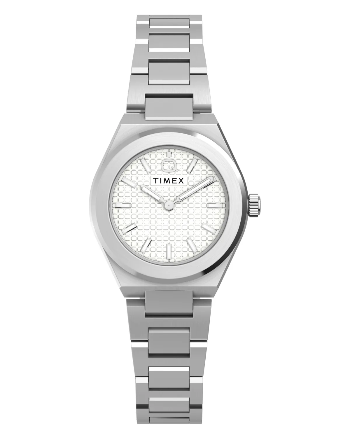 Quartz Q Continental Mini Silver-Tone Stainless Steel Watch 24mm by Timex