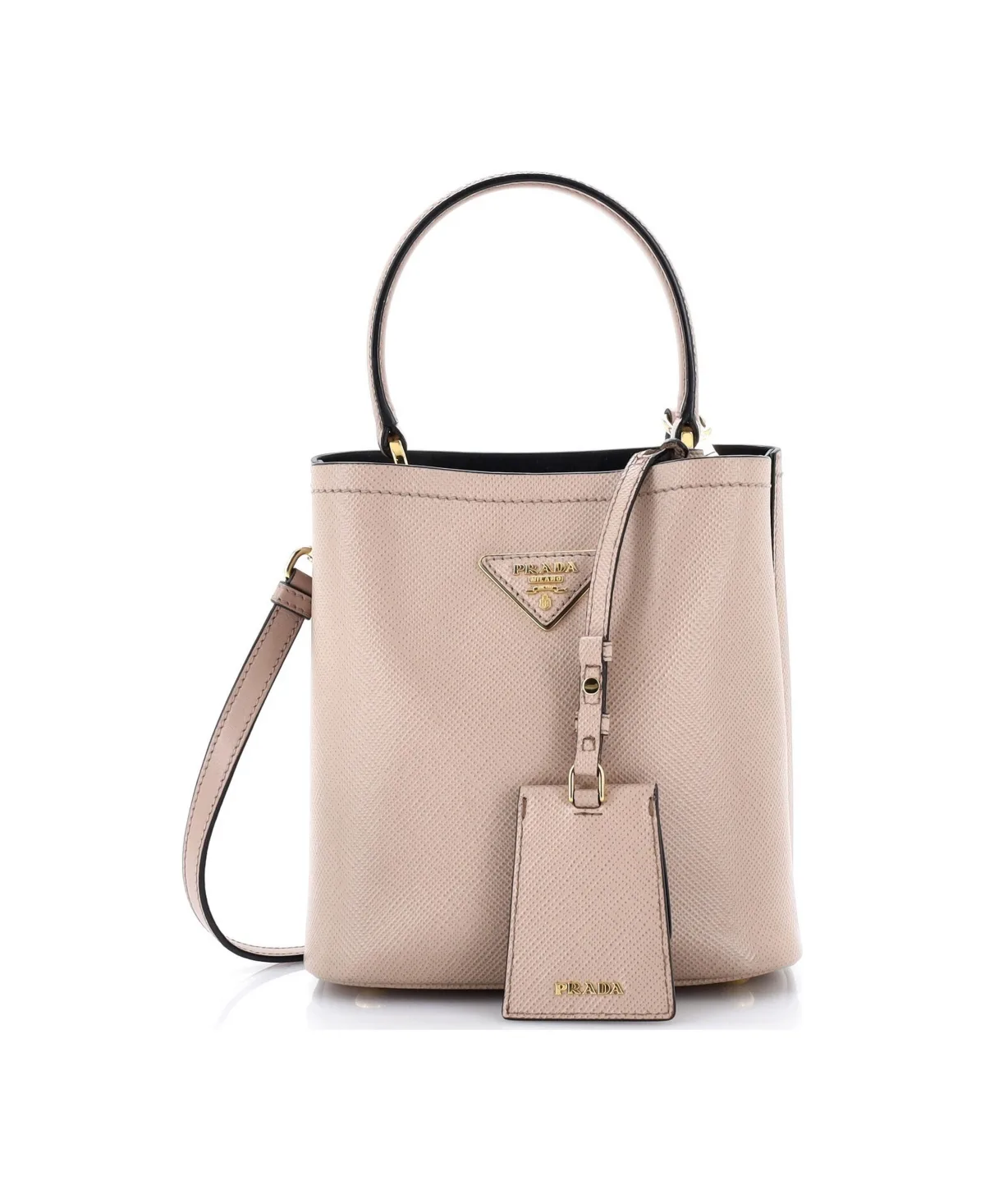 Pre-Owned Prada Small Panier Bucket Bag Saffiano Leather by Prada