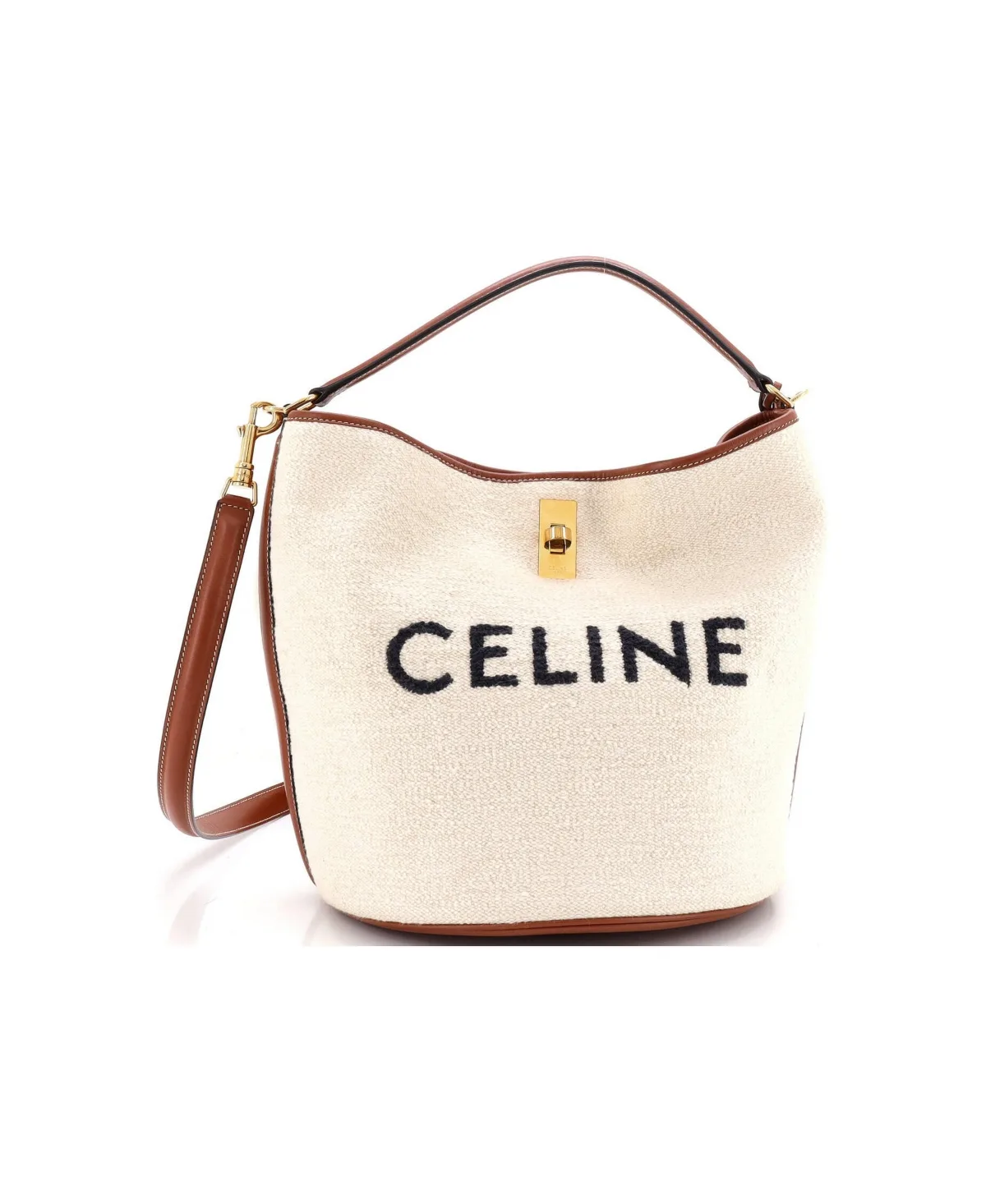 Pre-Owned Celine Bucket 16 Bag Printed Canvas by Celine
