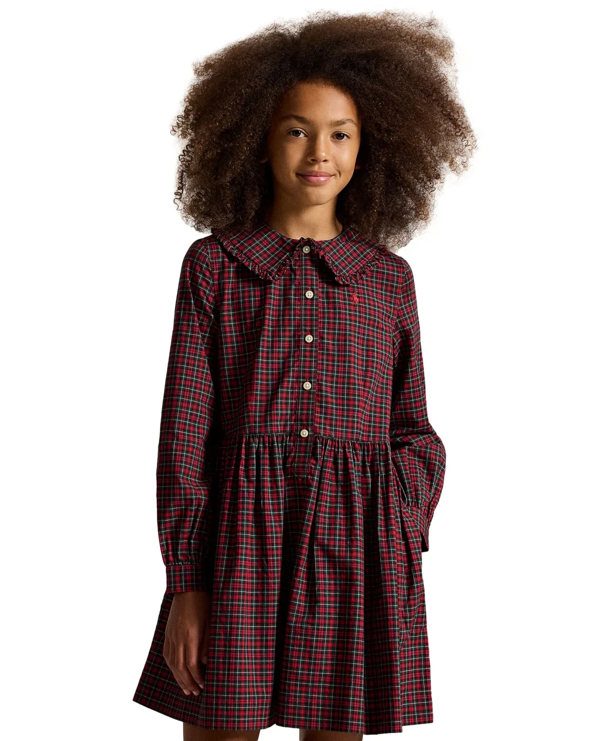 Plaid Cotton Poplin Shirt Dress by Polo Ralph Lauren