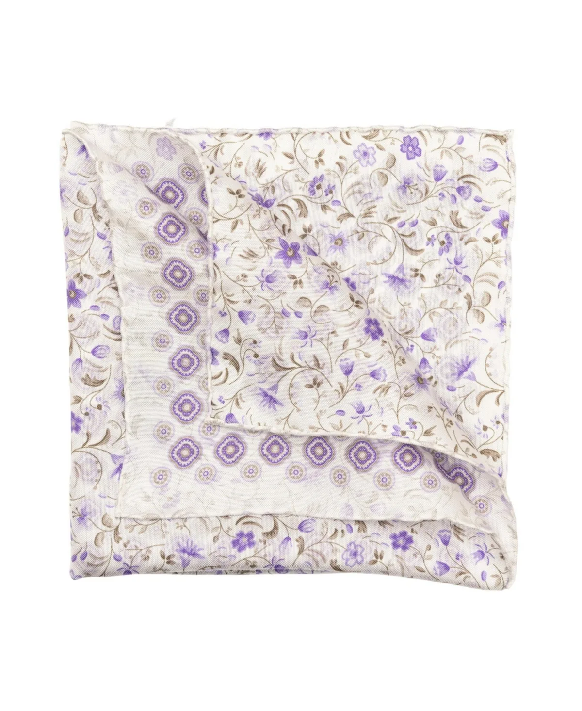 Italo Double Sided Silk Pocket Square by Elizabetta