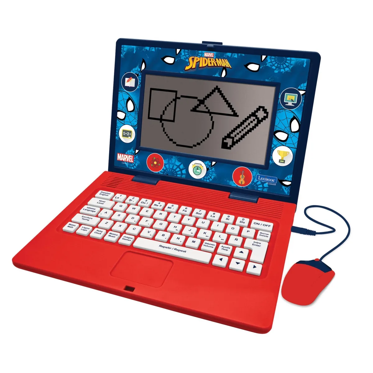 Spiderman Bilingual 170 Activities Interactive Educational Laptop, Ages 3+ by Spiderman