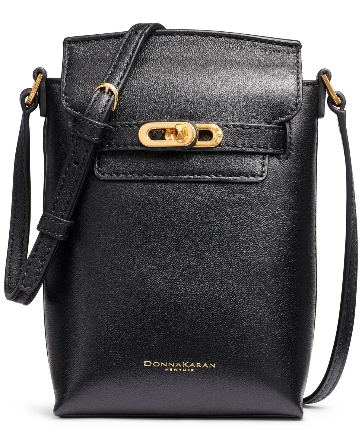 Bridgehampton North-South Leather Adjustable-Strap Crossbody by Donna Karan New York