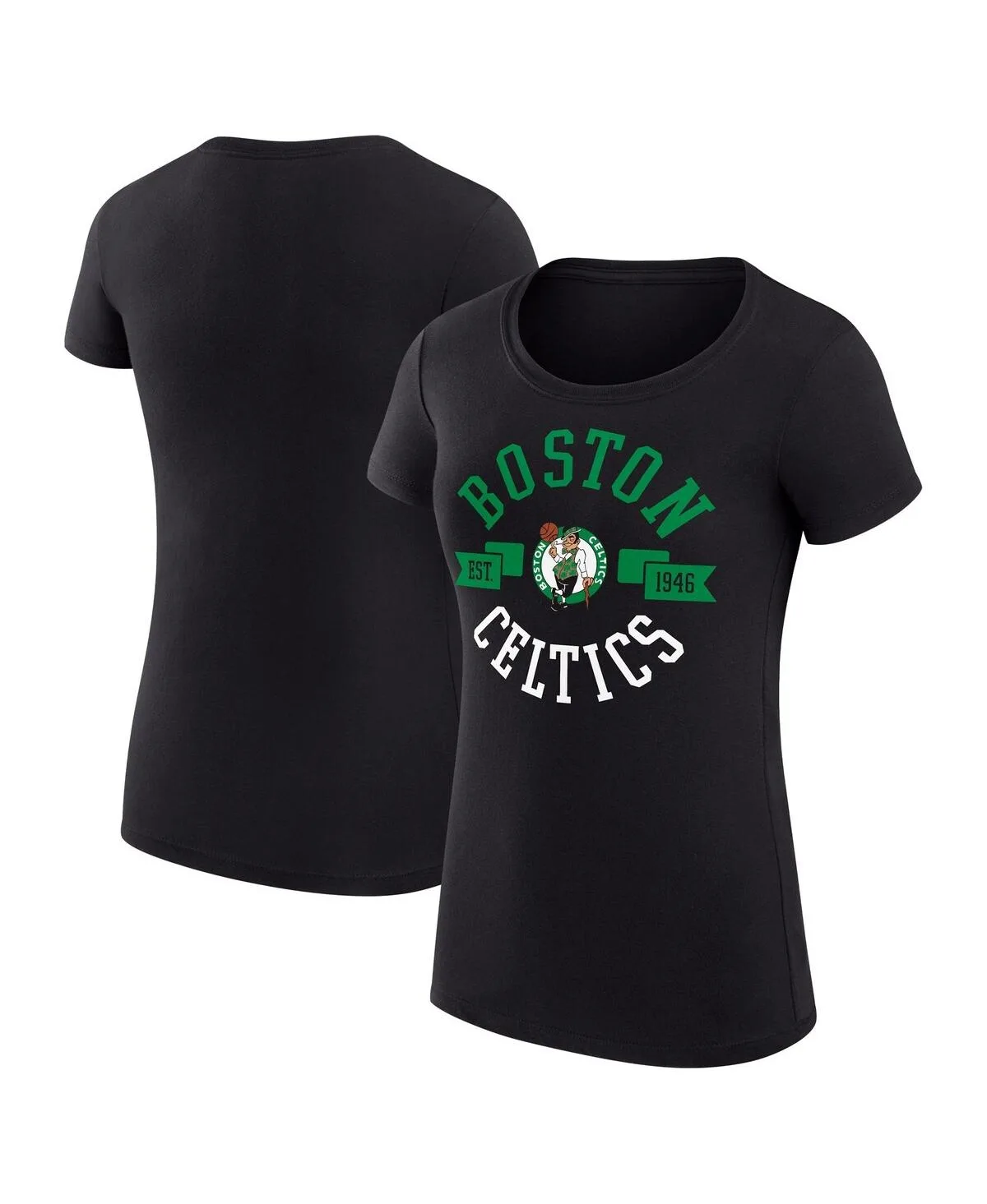 G-Iii 4Her by Carl Banks Boston Celtics Super-Slim Fit Lightweight Large City Logo T-Shirt by G-III