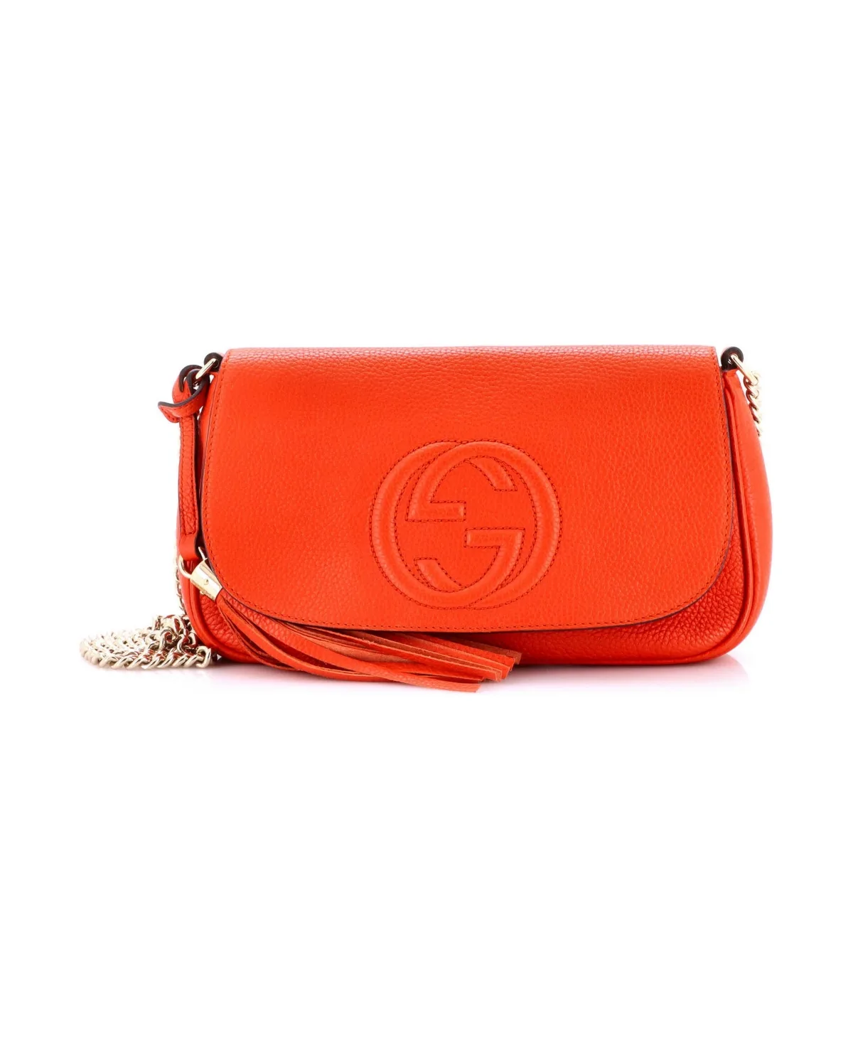 Pre-Owned Gucci Medium Soho Chain Crossbody Bag Leather by Gucci