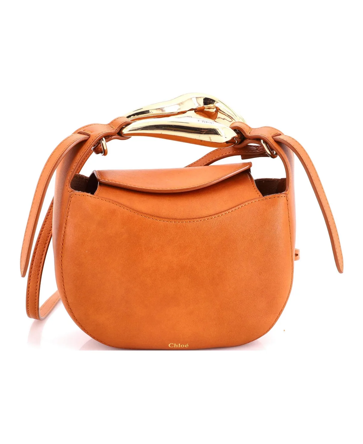 Pre-Owned Chloe Small Kiss Purse Bag Leather by Chloé