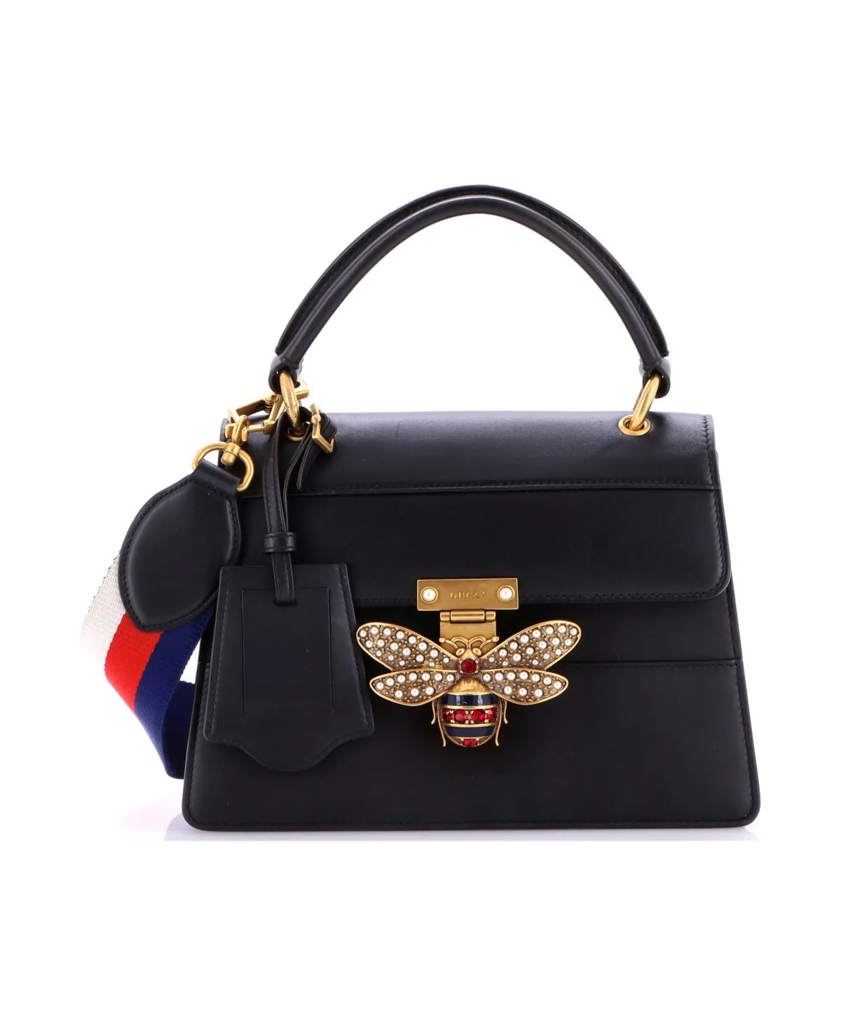 Pre-Owned Gucci Small Queen Margaret Top Handle Bag Leather by Gucci