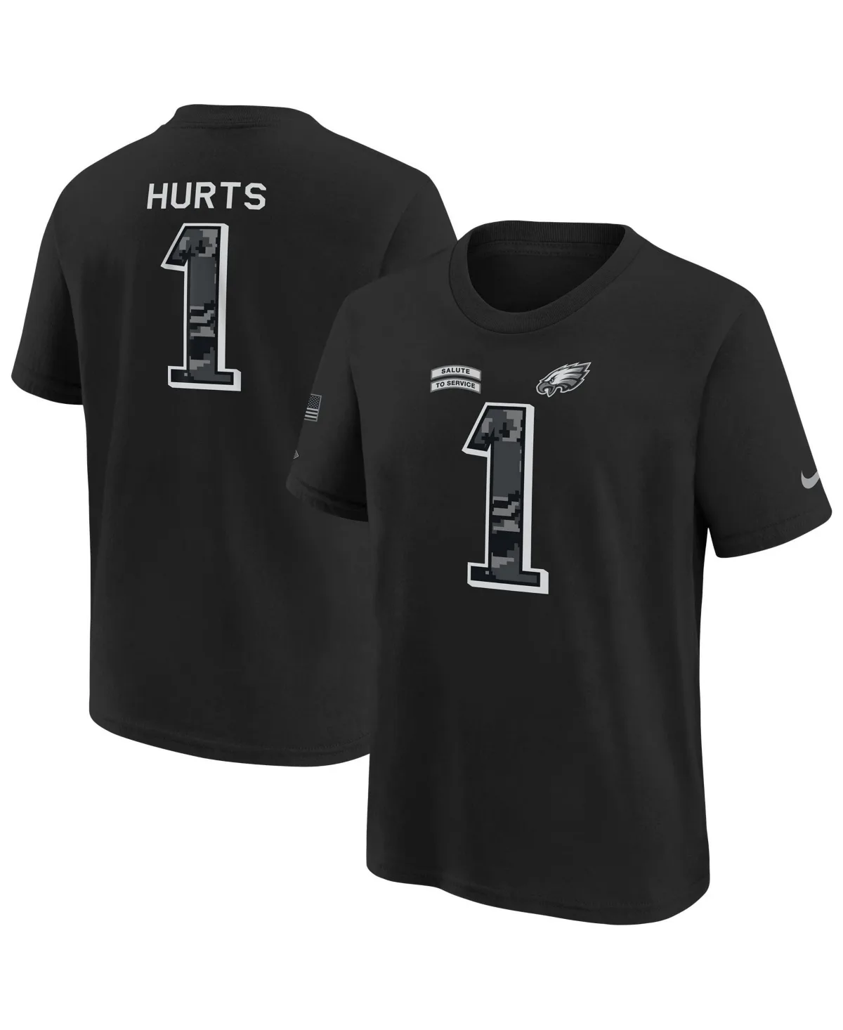 Jalen Hurts Philadelphia Eagles 2026 Salute to Service Name & Number T-Shirt by Nike
