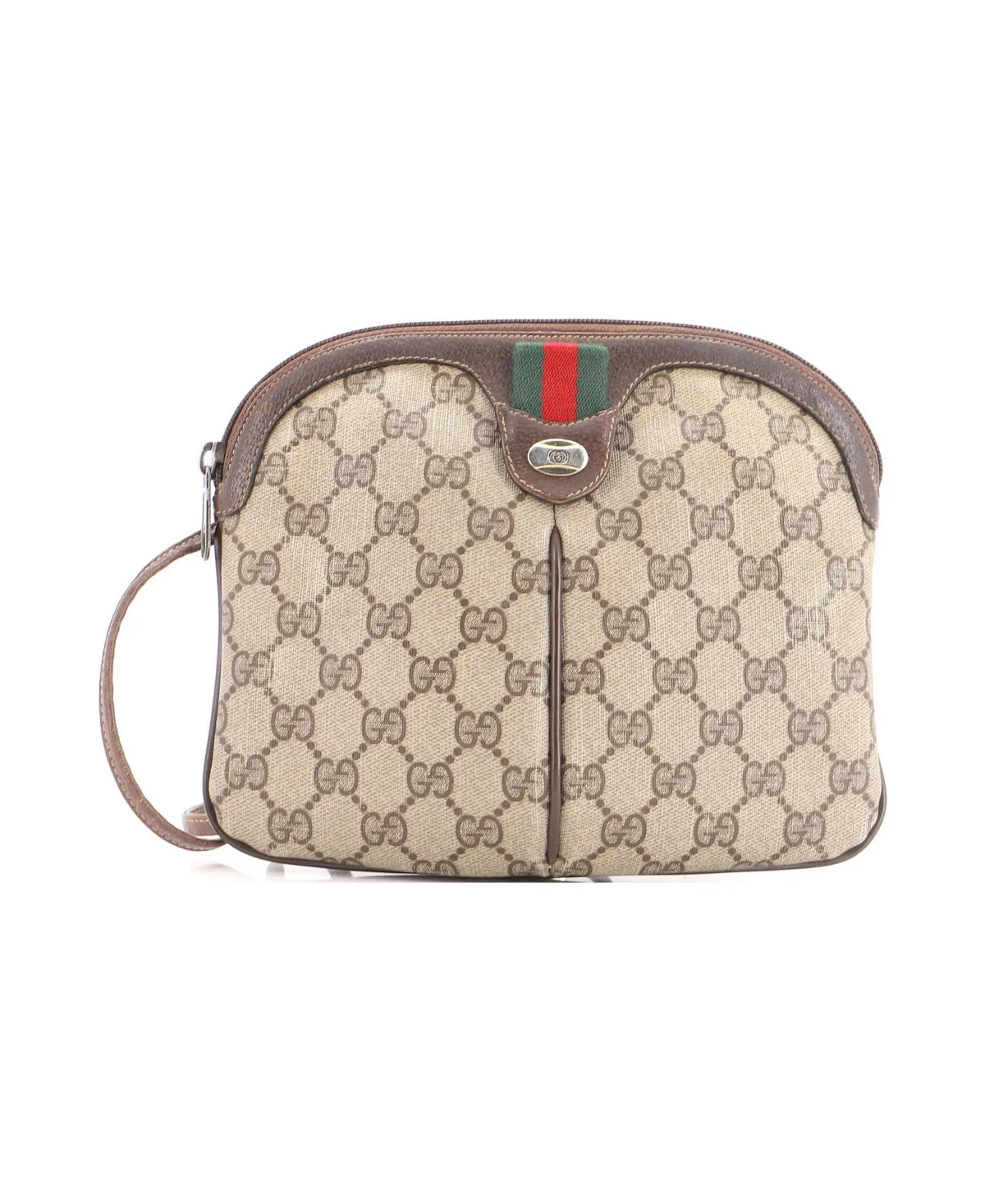 Pre-Owned Gucci Small Vintage Web Crossbody Bag Gg Coated Canvas by Gucci