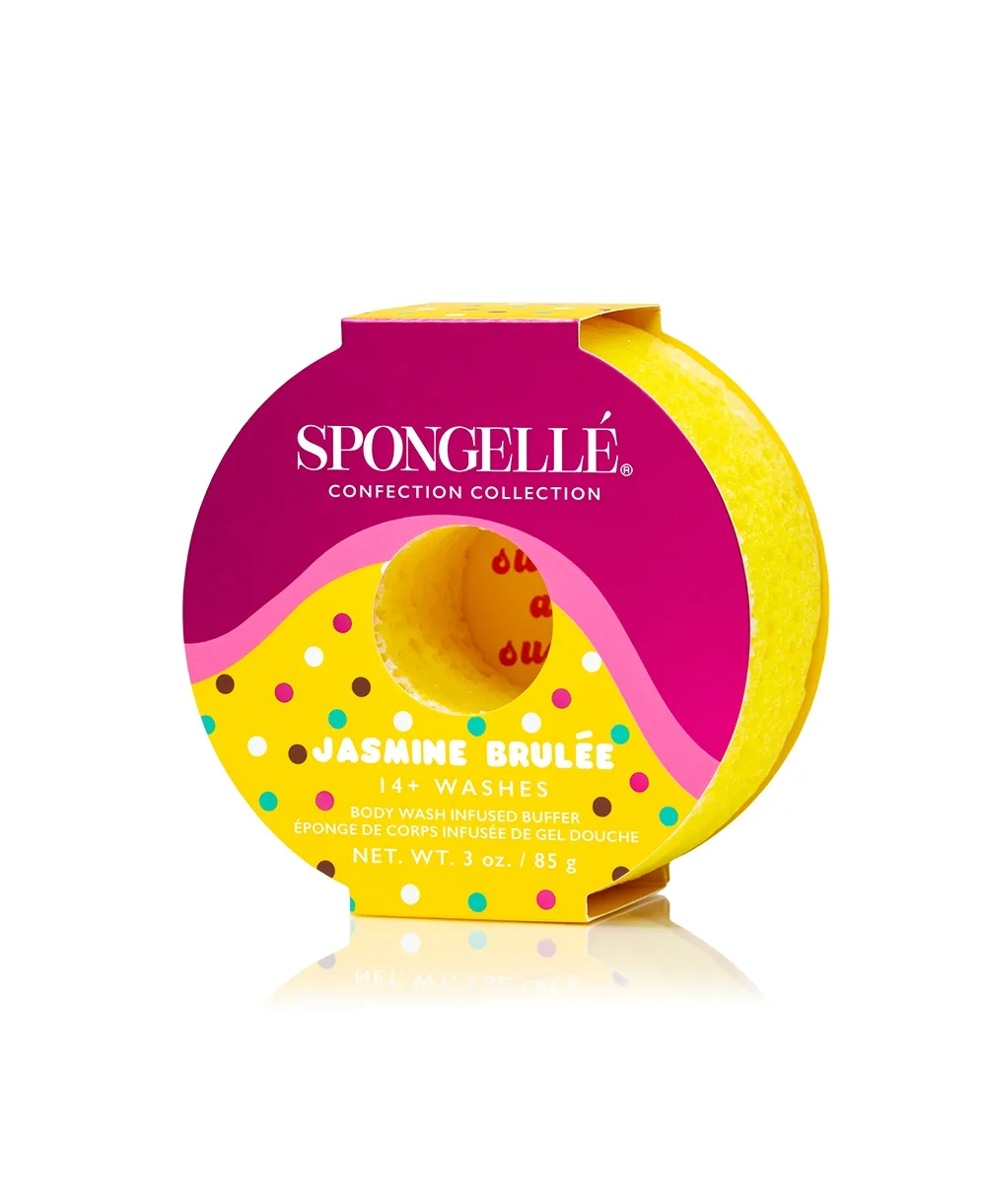 Confection Collection Body Wash Infused Buffer Jasmine Brulee by Spongelle