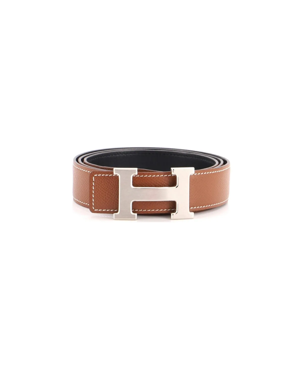 Pre-Owned Hermes Constance Reversible Belt Leather Medium by Hermes