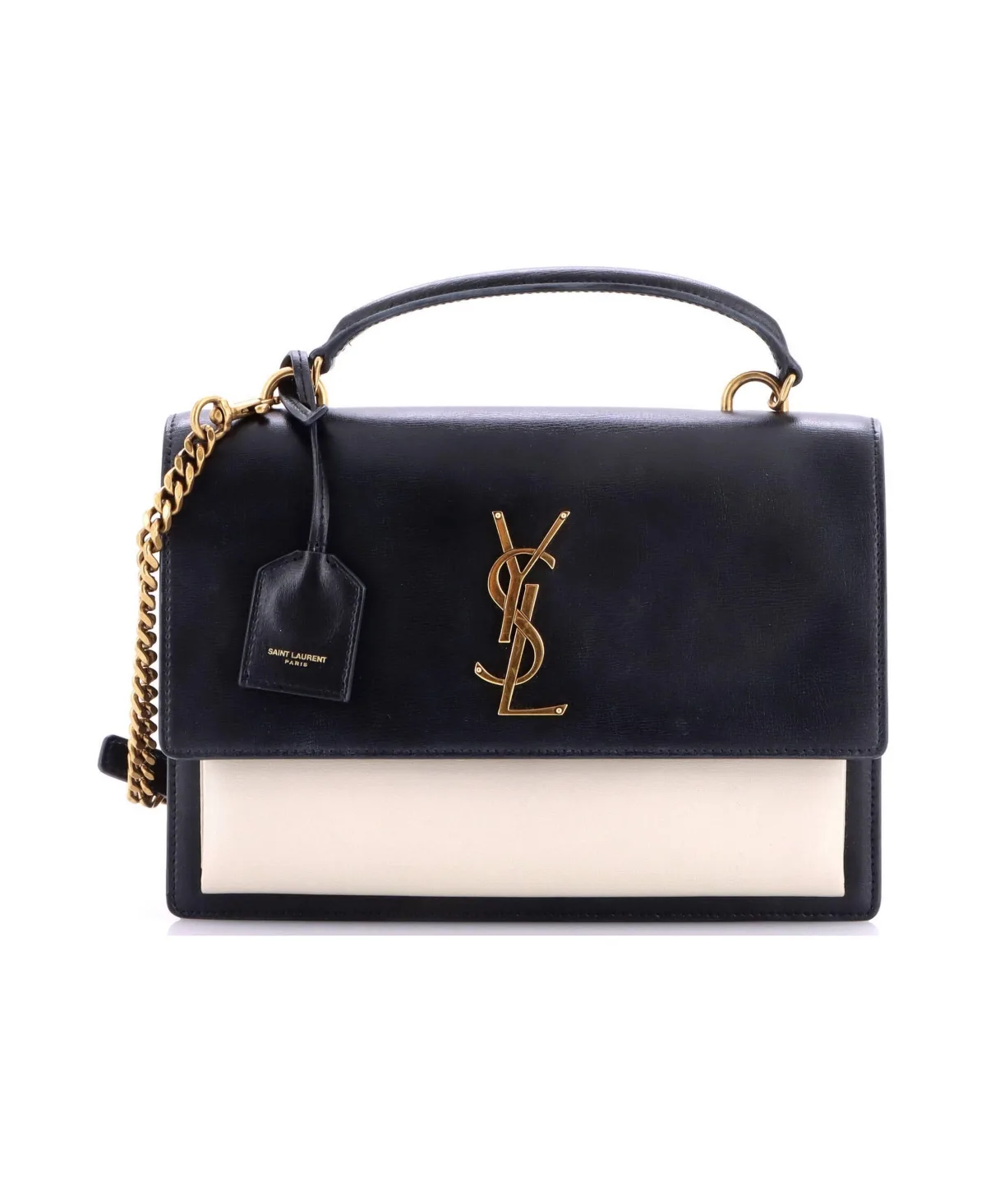 Pre-Owned Saint Laurent Medium Sunset Top Handle Shoulder Bag Leather by Saint Laurent